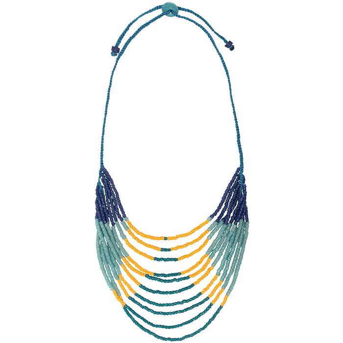 azonto recycled glass necklace