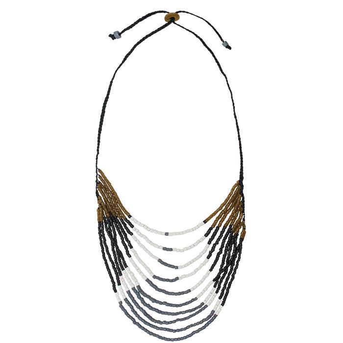 azonto recycled glass necklace