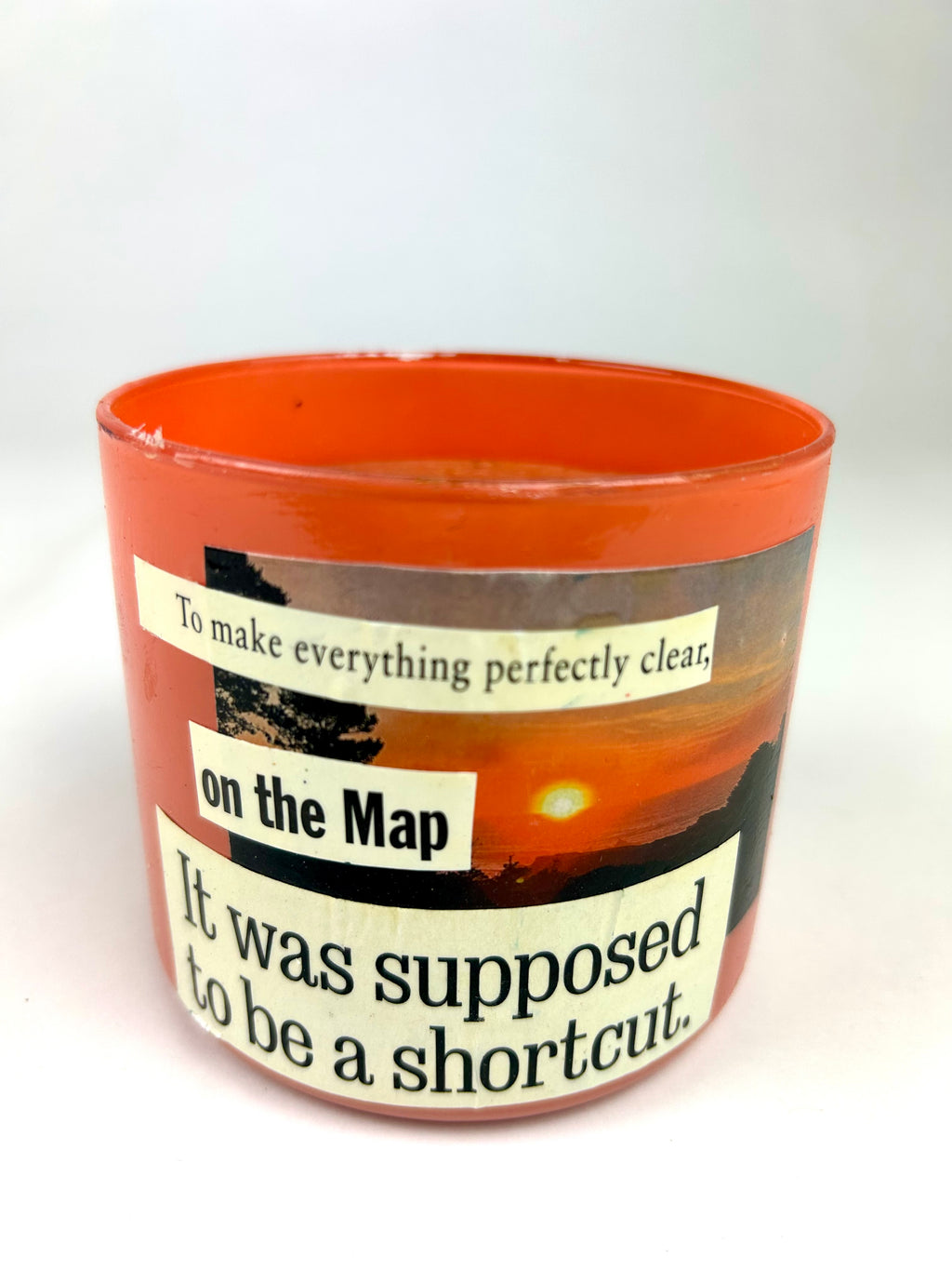 Constance Wilde Upcycled Collage Poetry Candle - Shortcut