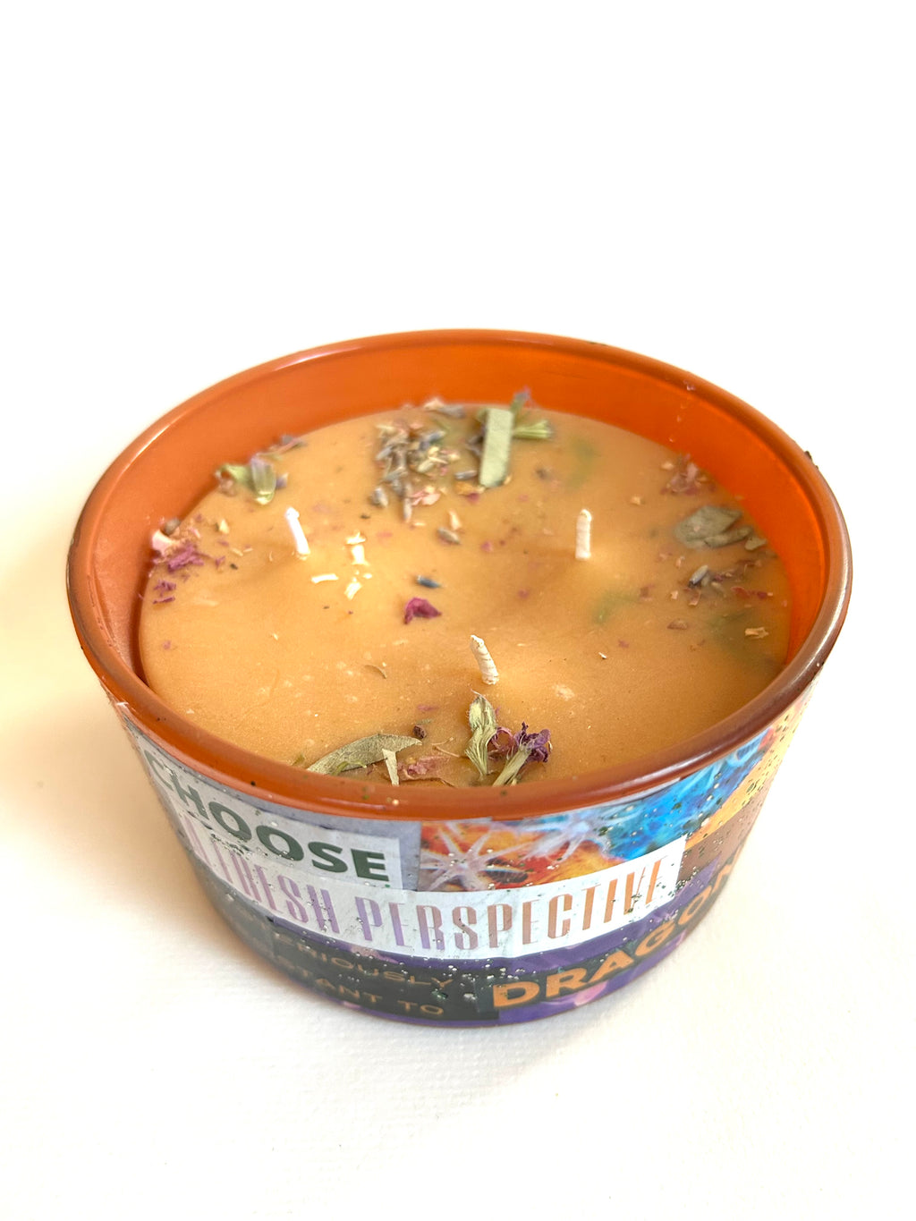 Constance Wilde Upcycled Collage Poetry Candle - Fresh Perspective