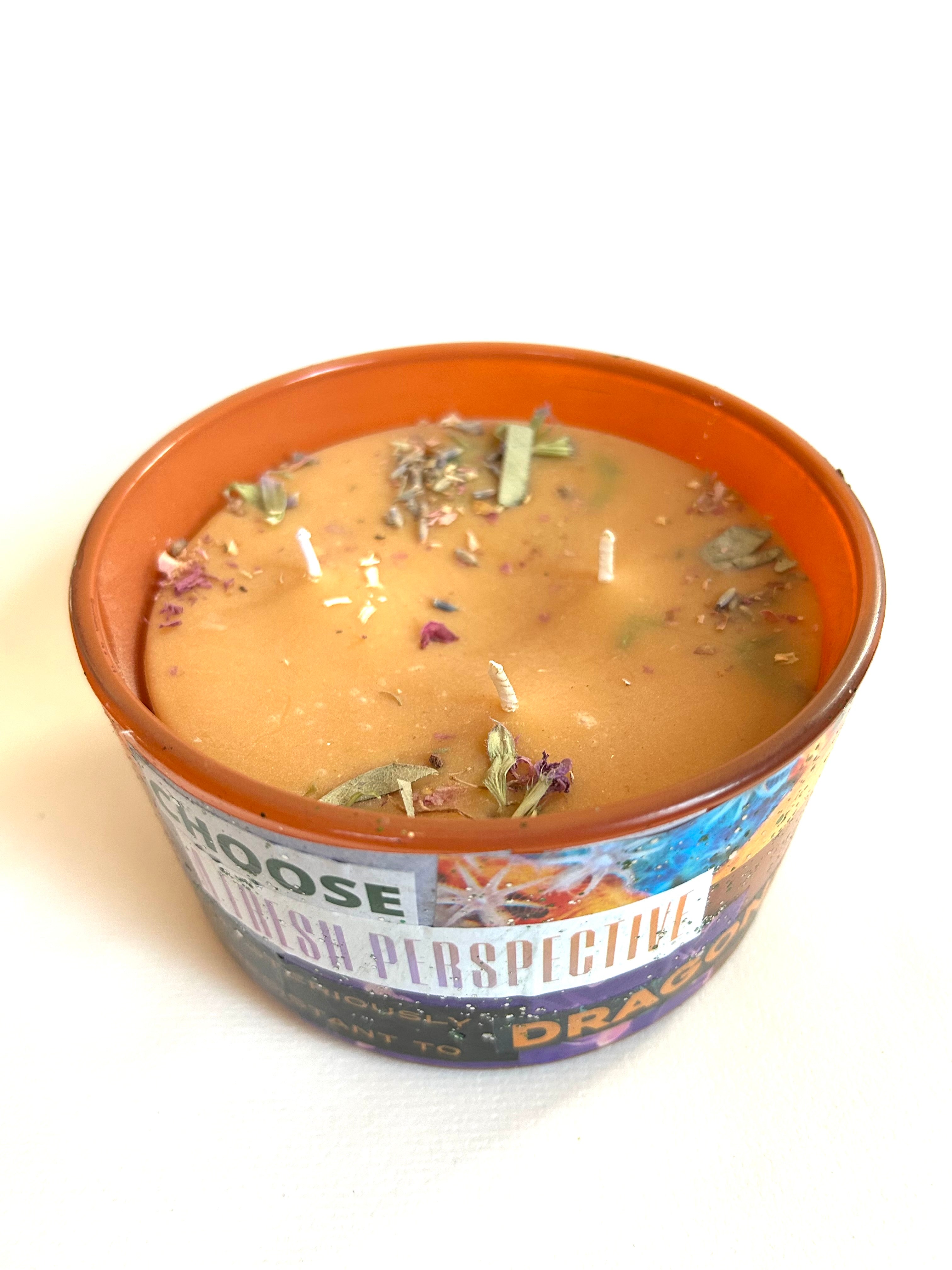 Constance Wilde Upcycled Collage Poetry Candle - Fresh Perspective