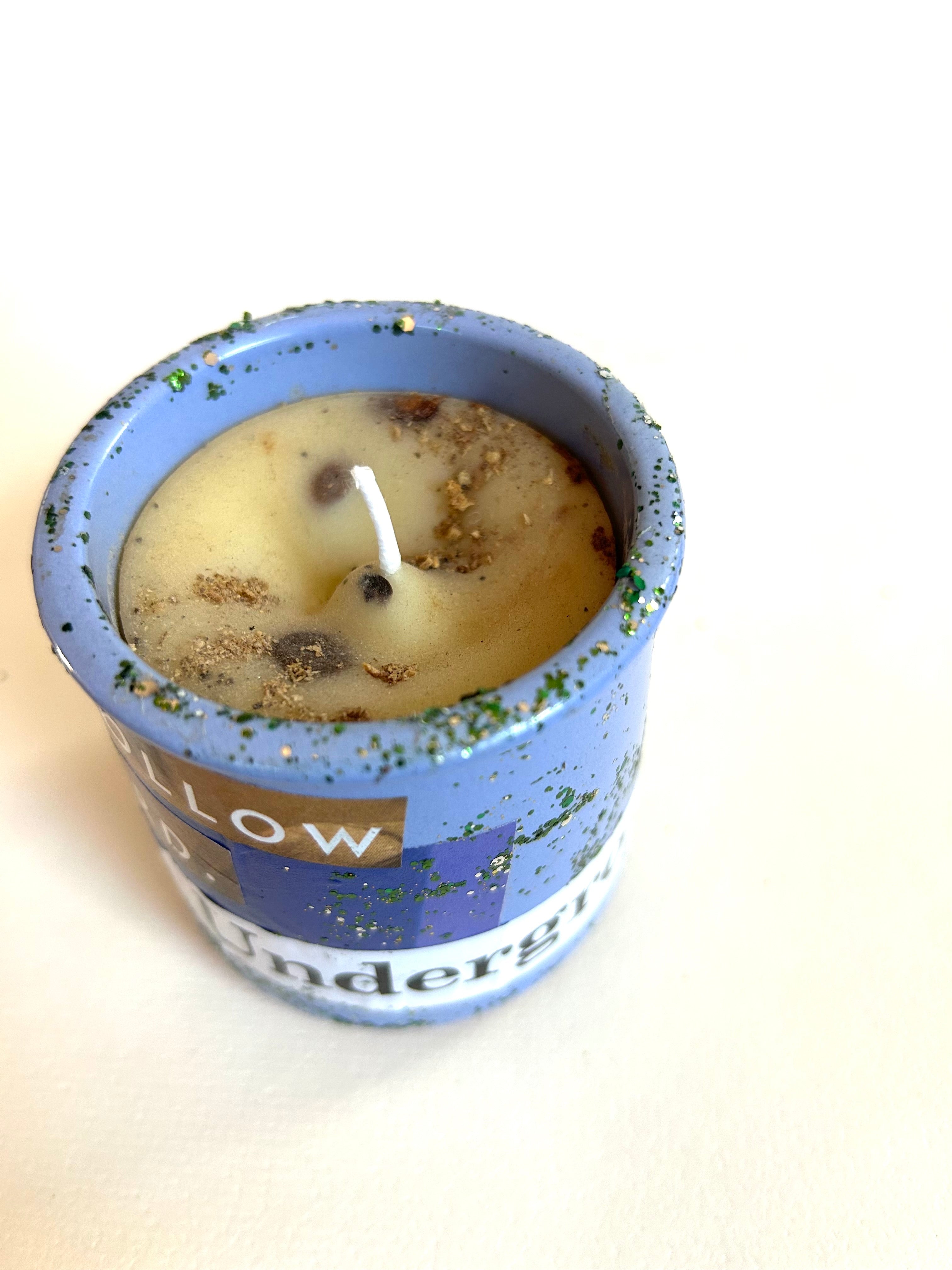 Constance Wilde Upcycled Collage Poetry Candle - Underground