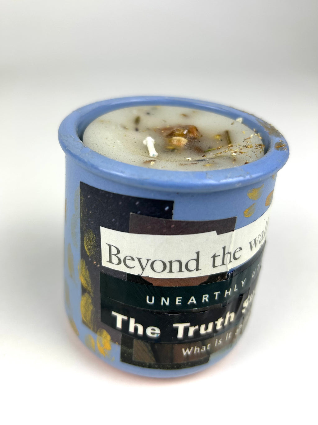 Constance Wilde Upcycled Collage Poetry Candle - Beyond the Walls