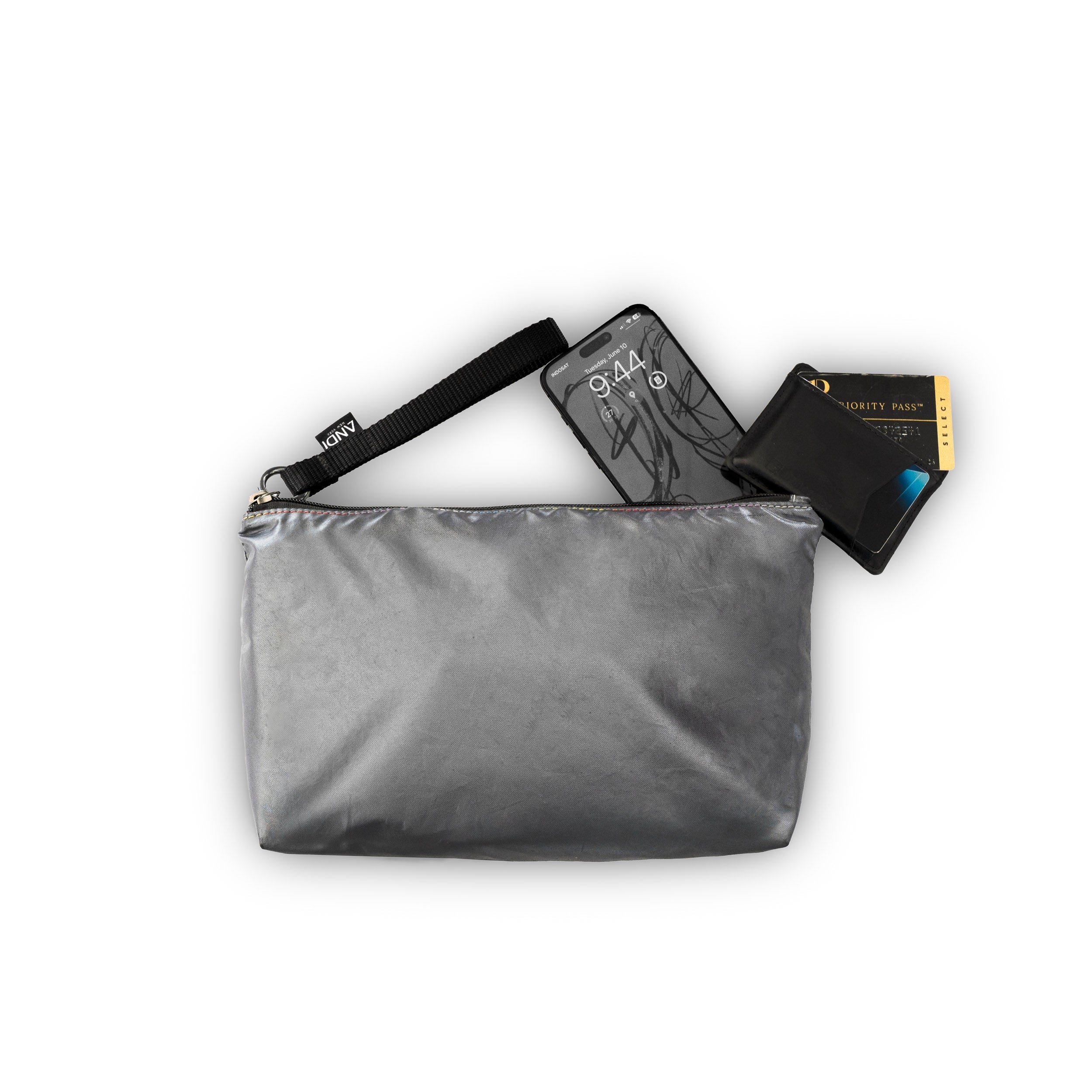 XL Favorite Pouch - Gunmetal Rainbow