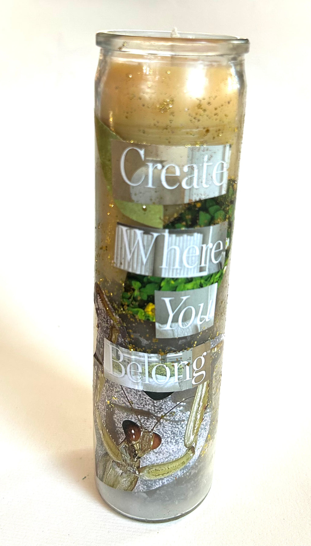 Constance Wilde Upcycled Collage Poetry Candle - Where You Belong