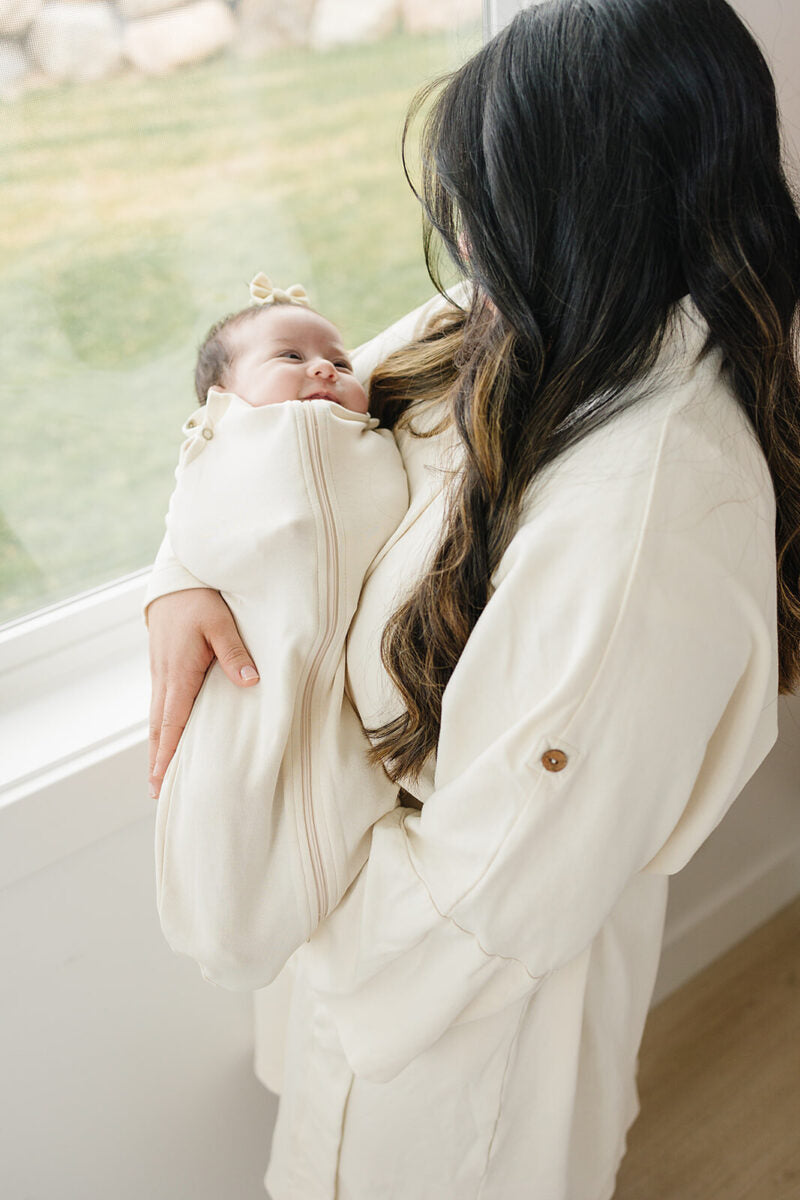 GOTS Certified Newborn Sleepsack Swaddle - Natural