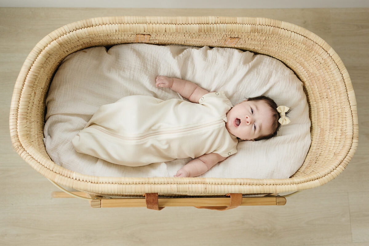 GOTS Certified Newborn Sleepsack Swaddle - Natural