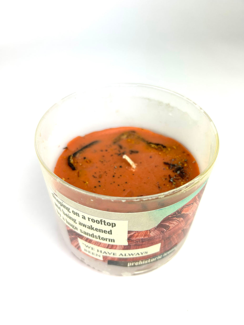 Constance Wilde Upcycled Collage Poetry Candle - Prehistoric Icons