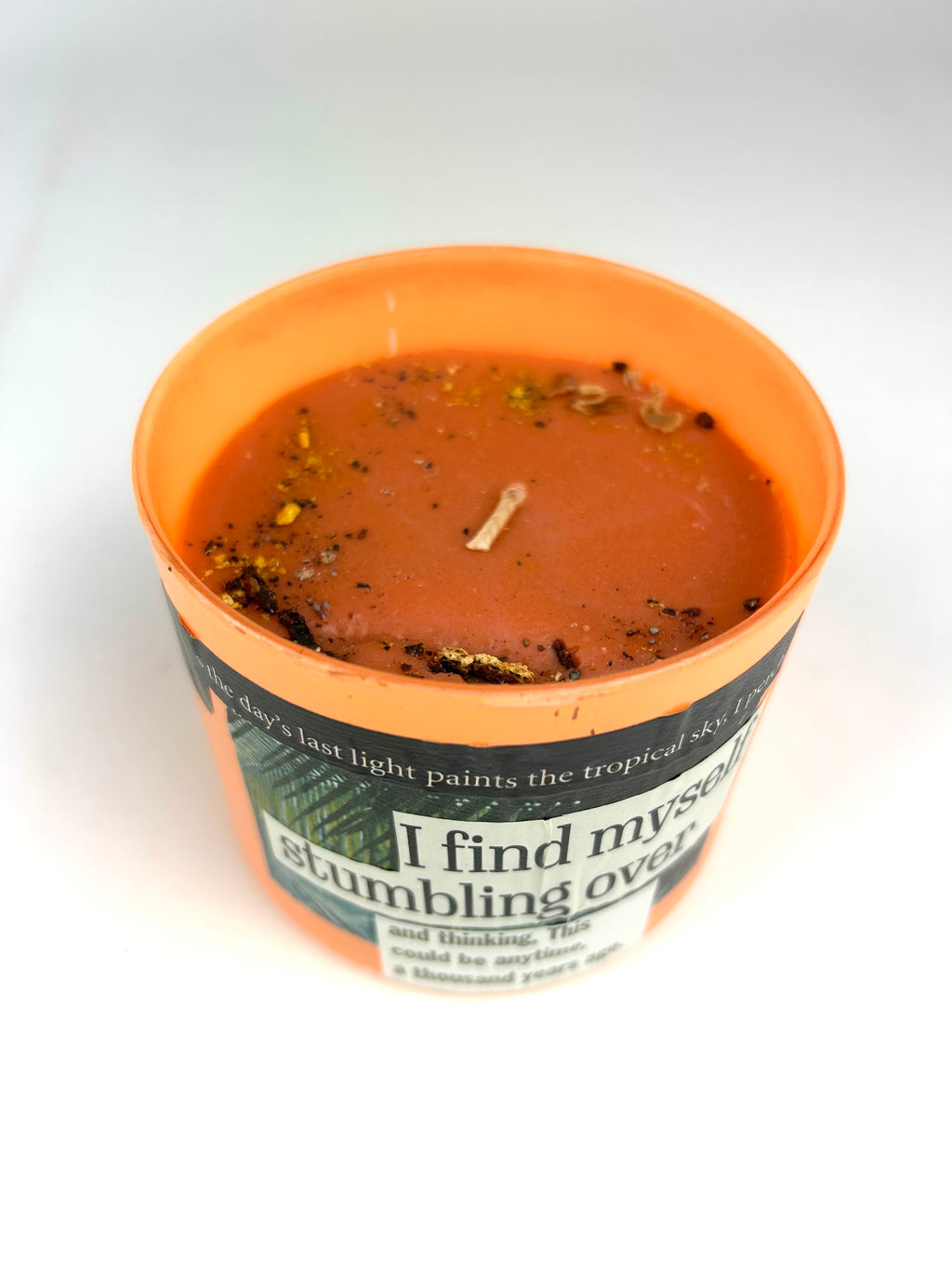 Constance Wilde Upcycled Collage Poetry Candle - Stumbling Over