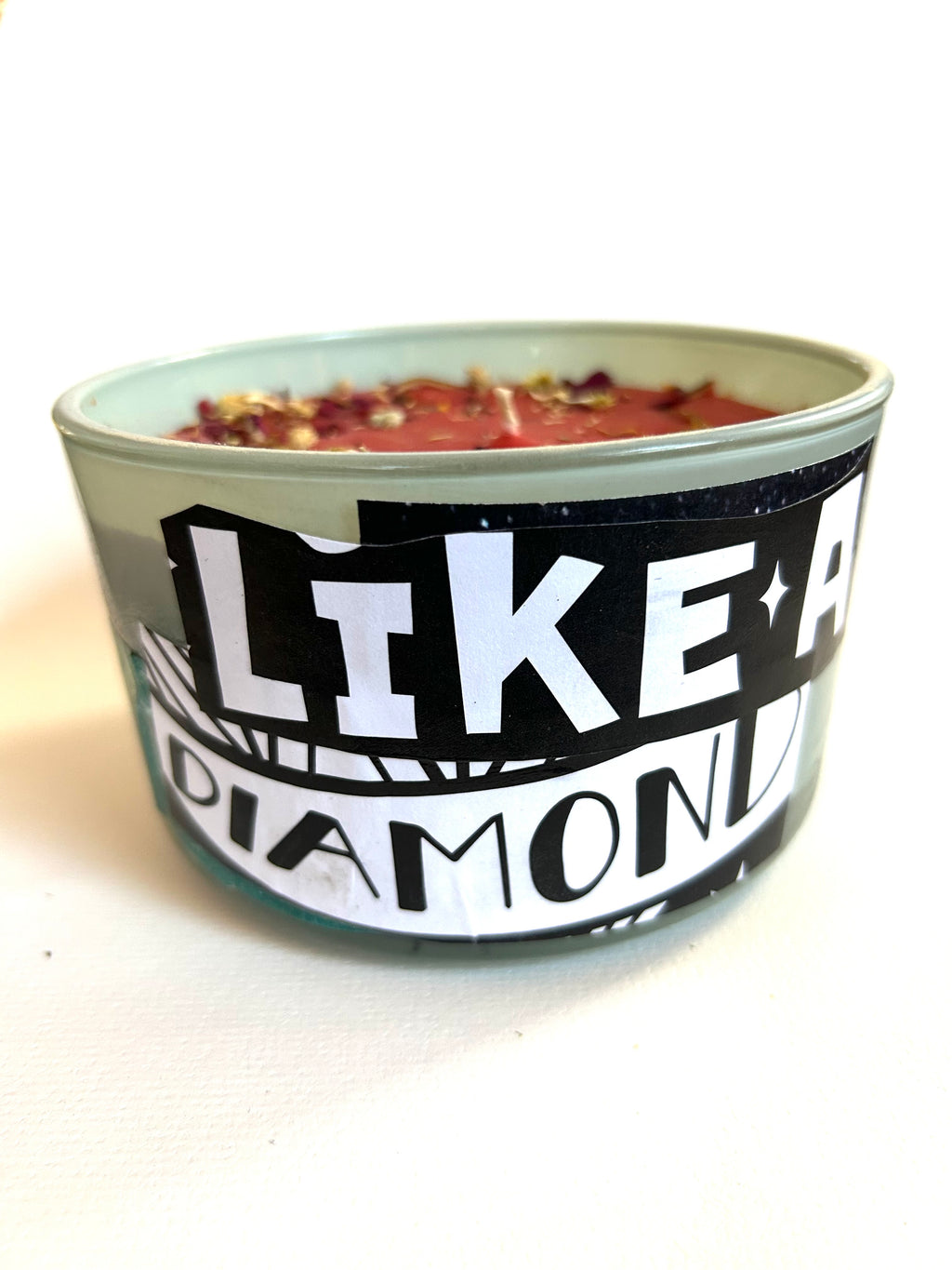 Constance Wilde Upcycled Collage Poetry Candle - Like a Diamond