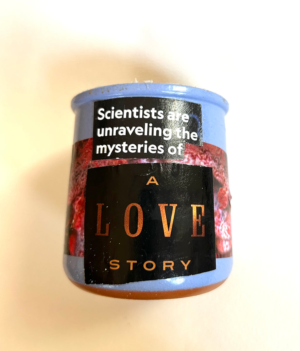 Constance Wilde Upcycled Collage Poetry Candle - A Love Story