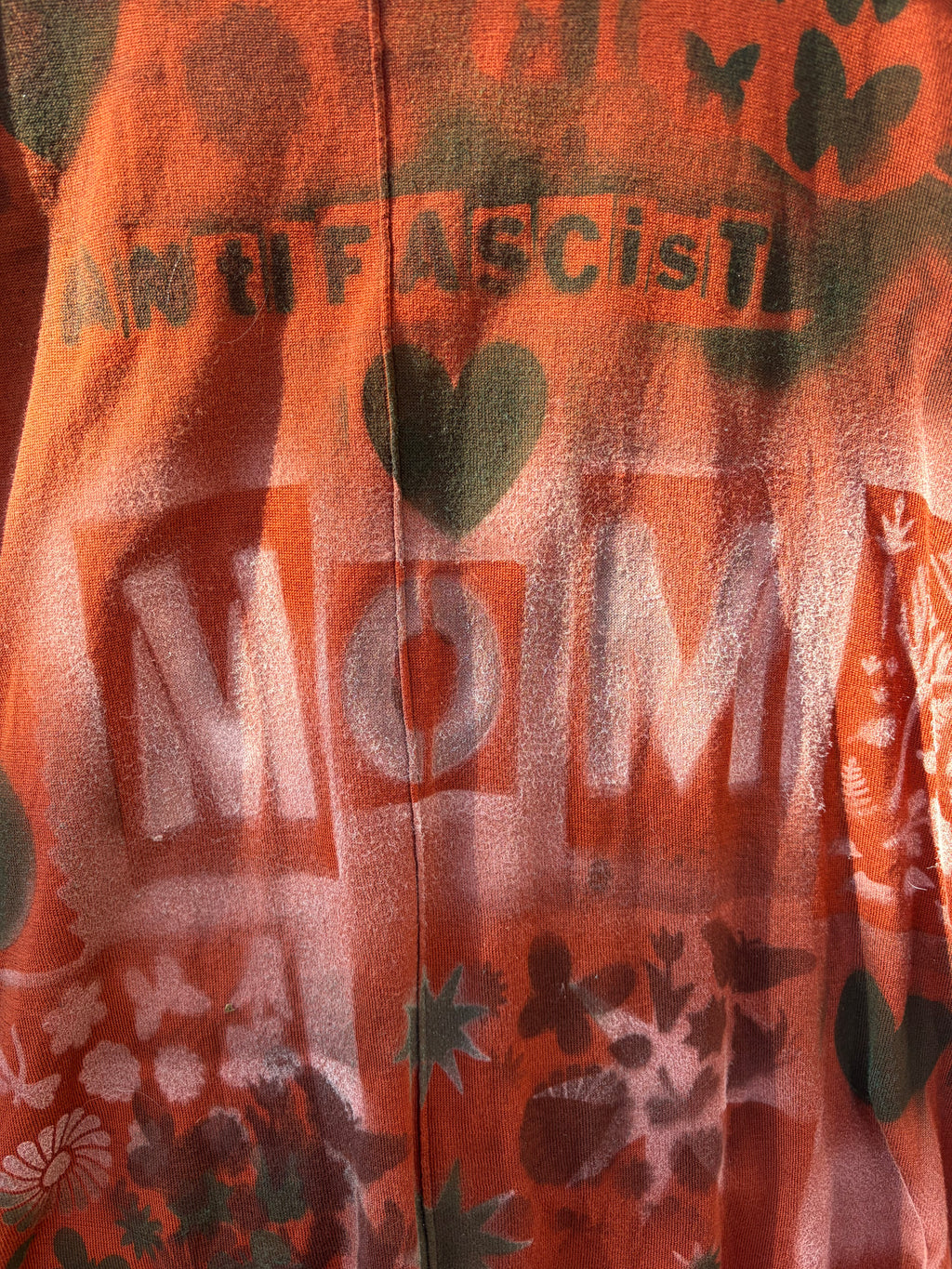 Upcycled hand-painted and stenciled designs by Constance Wilde - ready to wear or custom - changemaker edition