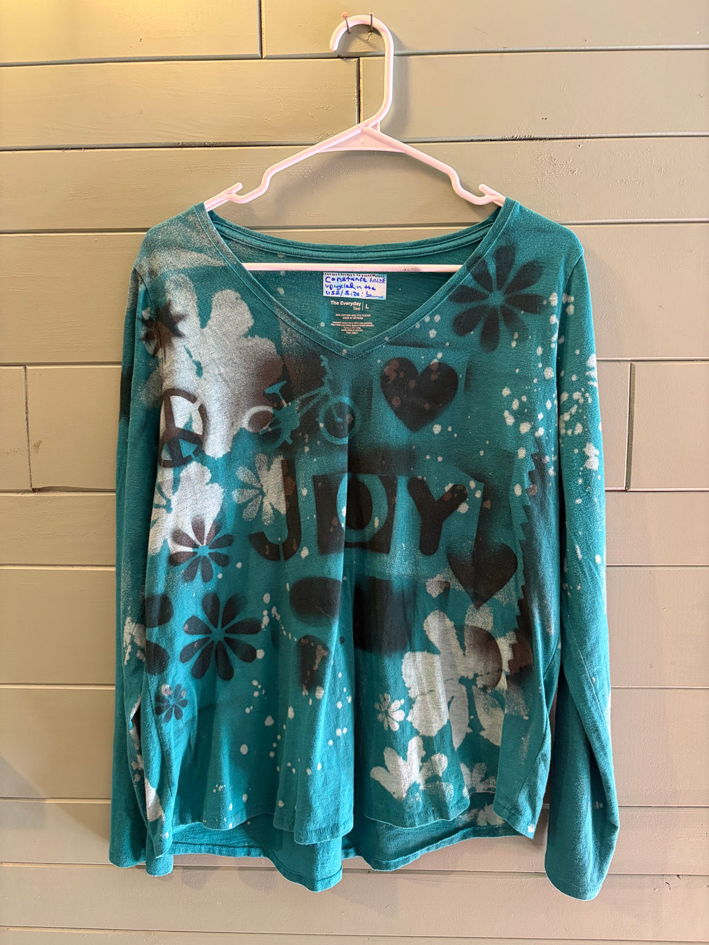 Upcycled hand-painted and stenciled designs by Constance Wilde - ready to wear or custom - changemaker edition