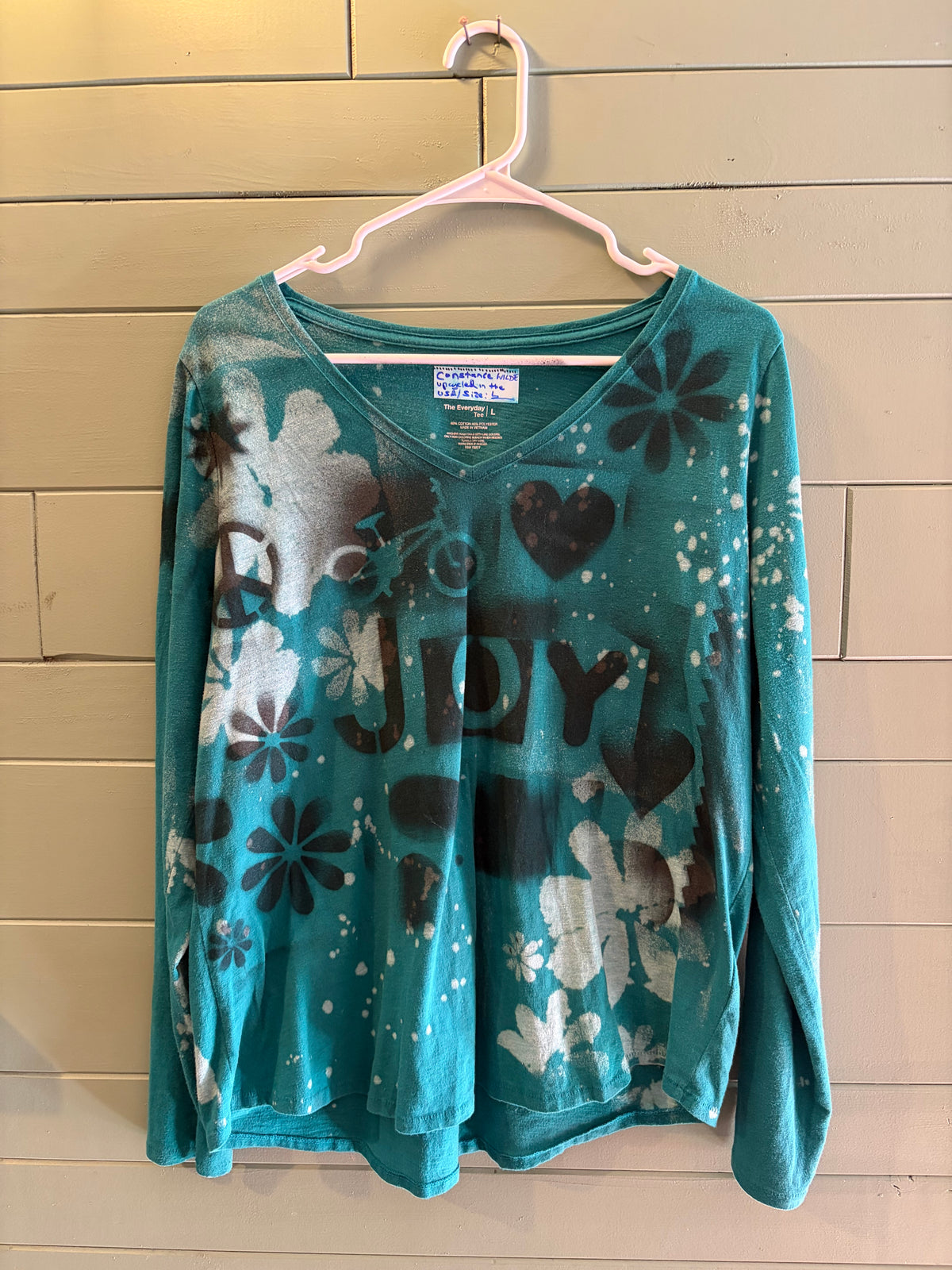 Upcycled hand-painted and stenciled designs by Constance Wilde - ready to wear or custom - changemaker edition