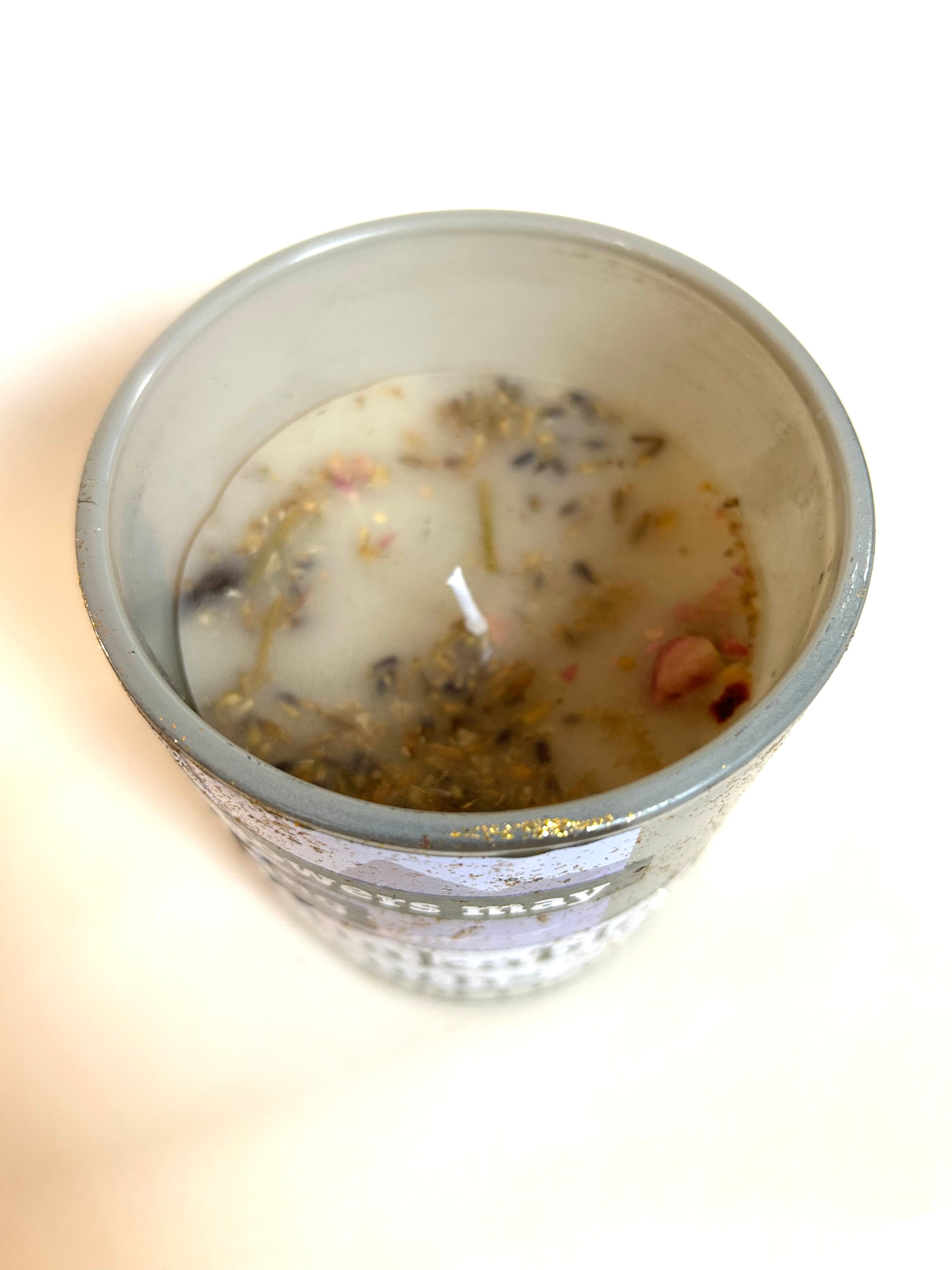 Constance Wilde Upcycled Collage Poetry Candle - Celebrating