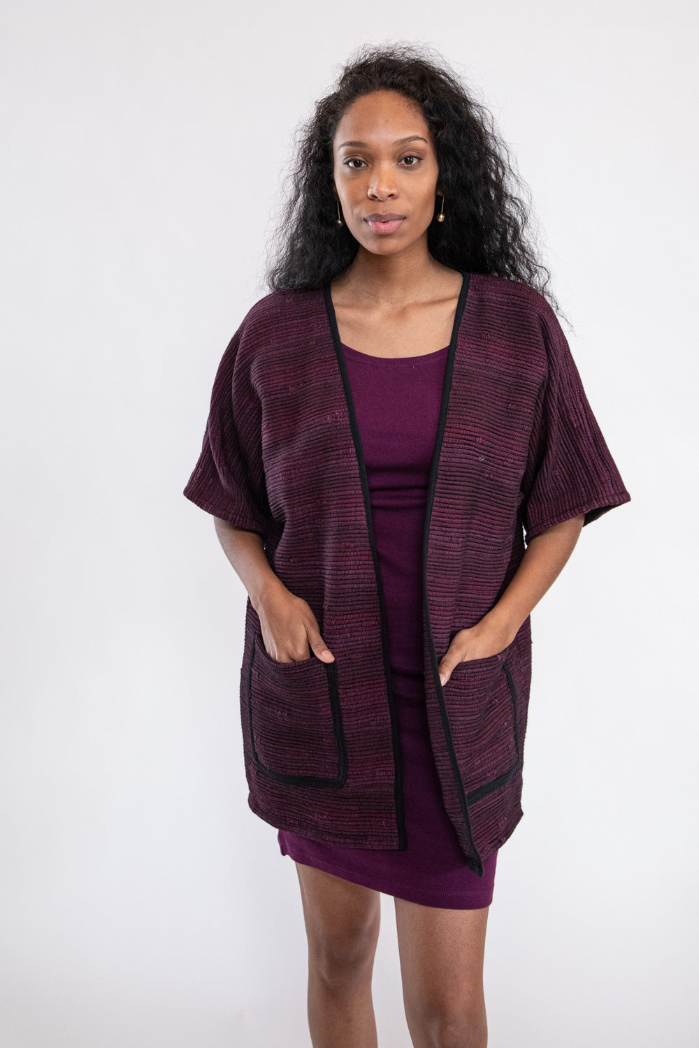 makara handwoven long jacket