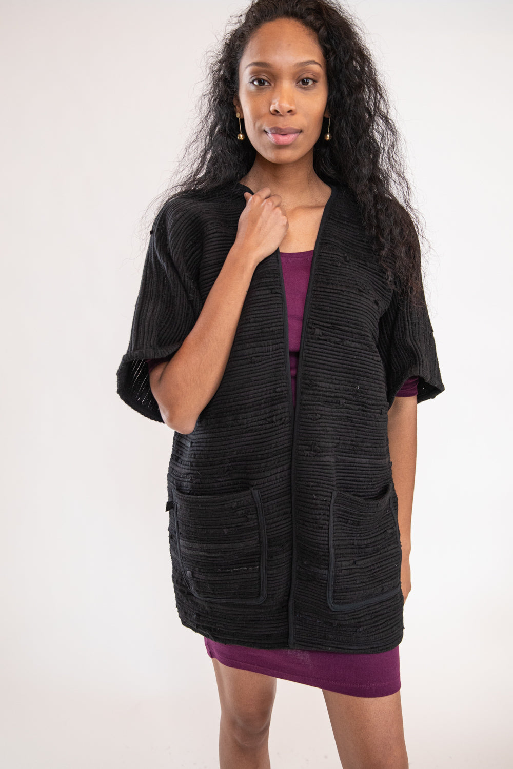 makara handwoven long jacket