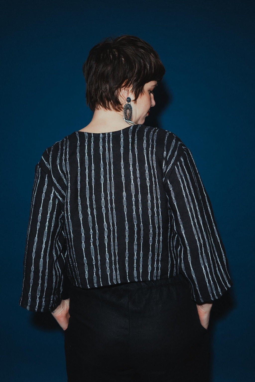 Artemis Top in Radio Stripe