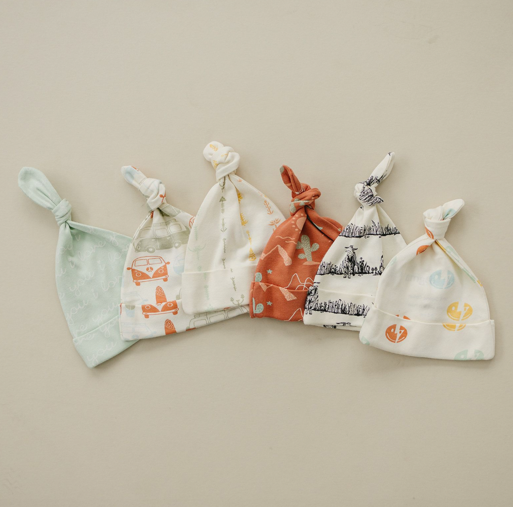 GOTS Certified Organic Cotton Hat - Vintage Busses