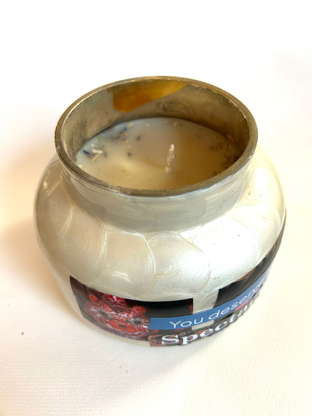 Constance Wilde Upcycled Collage Poetry Candle - You Deserve