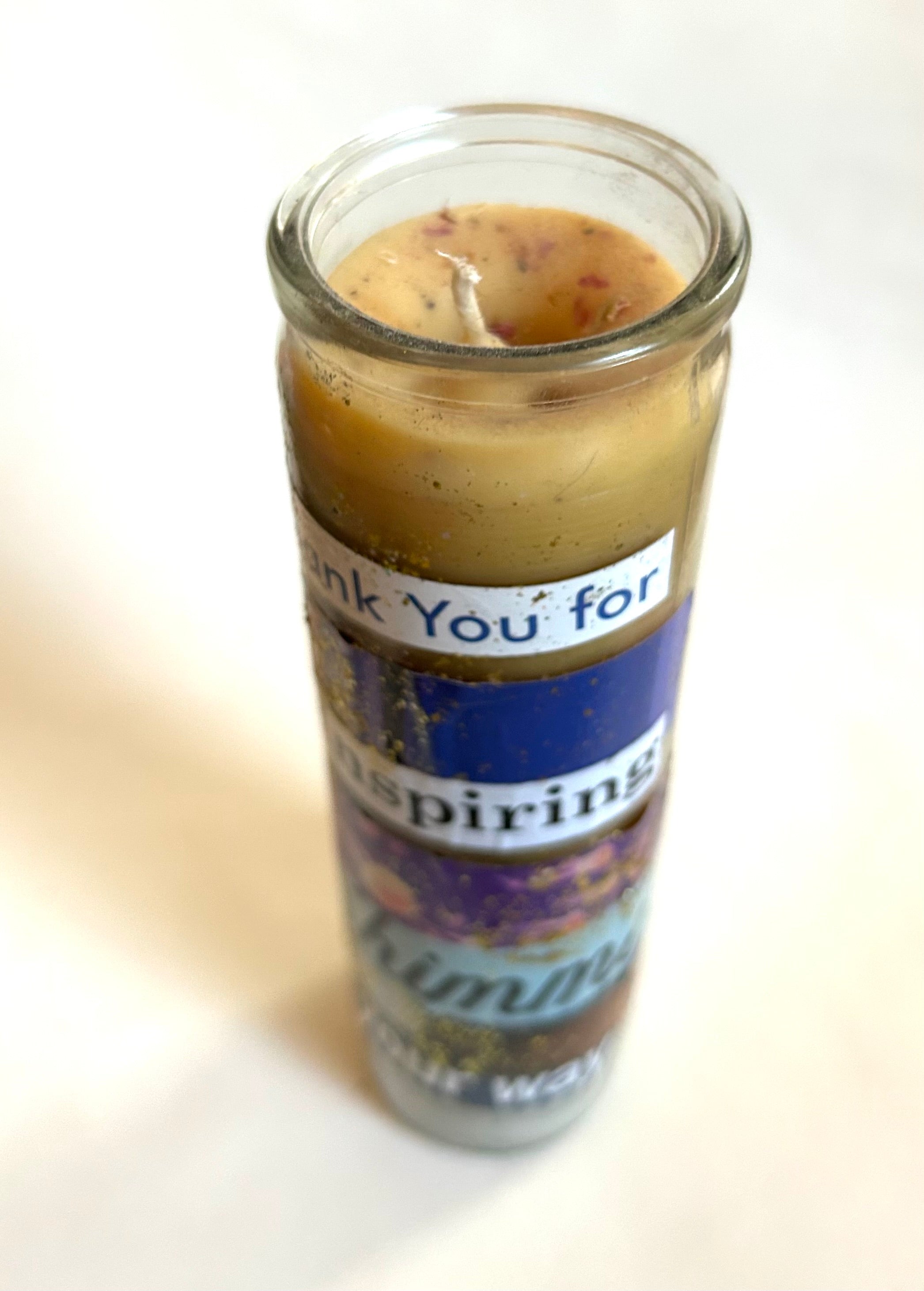 Constance Wilde Upcycled Collage Poetry Candle - Inspiring Shimmer