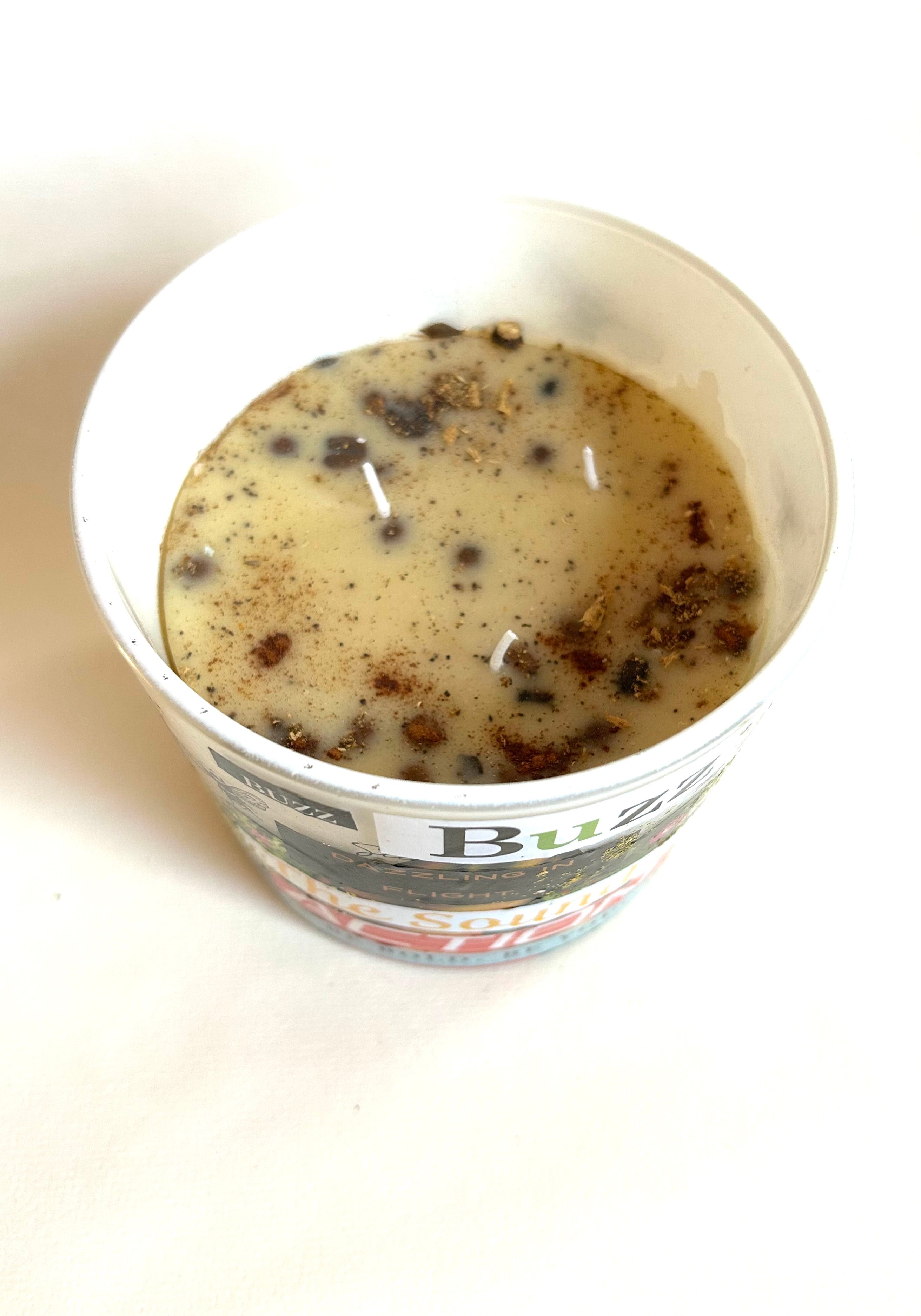 Constance Wilde Upcycled Collage Poetry Candle - Dazzling in Flight