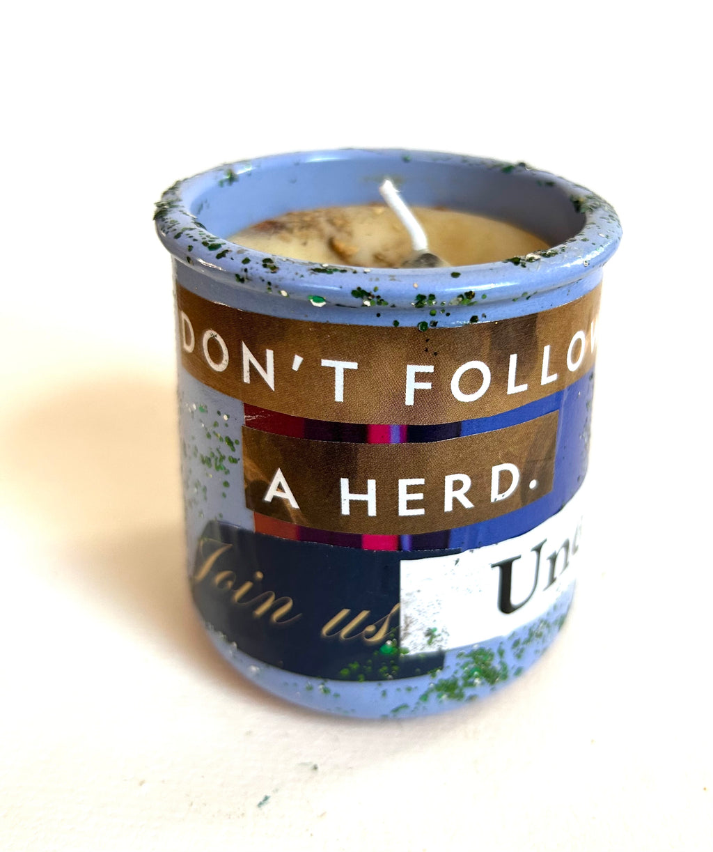 Constance Wilde Upcycled Collage Poetry Candle - Underground