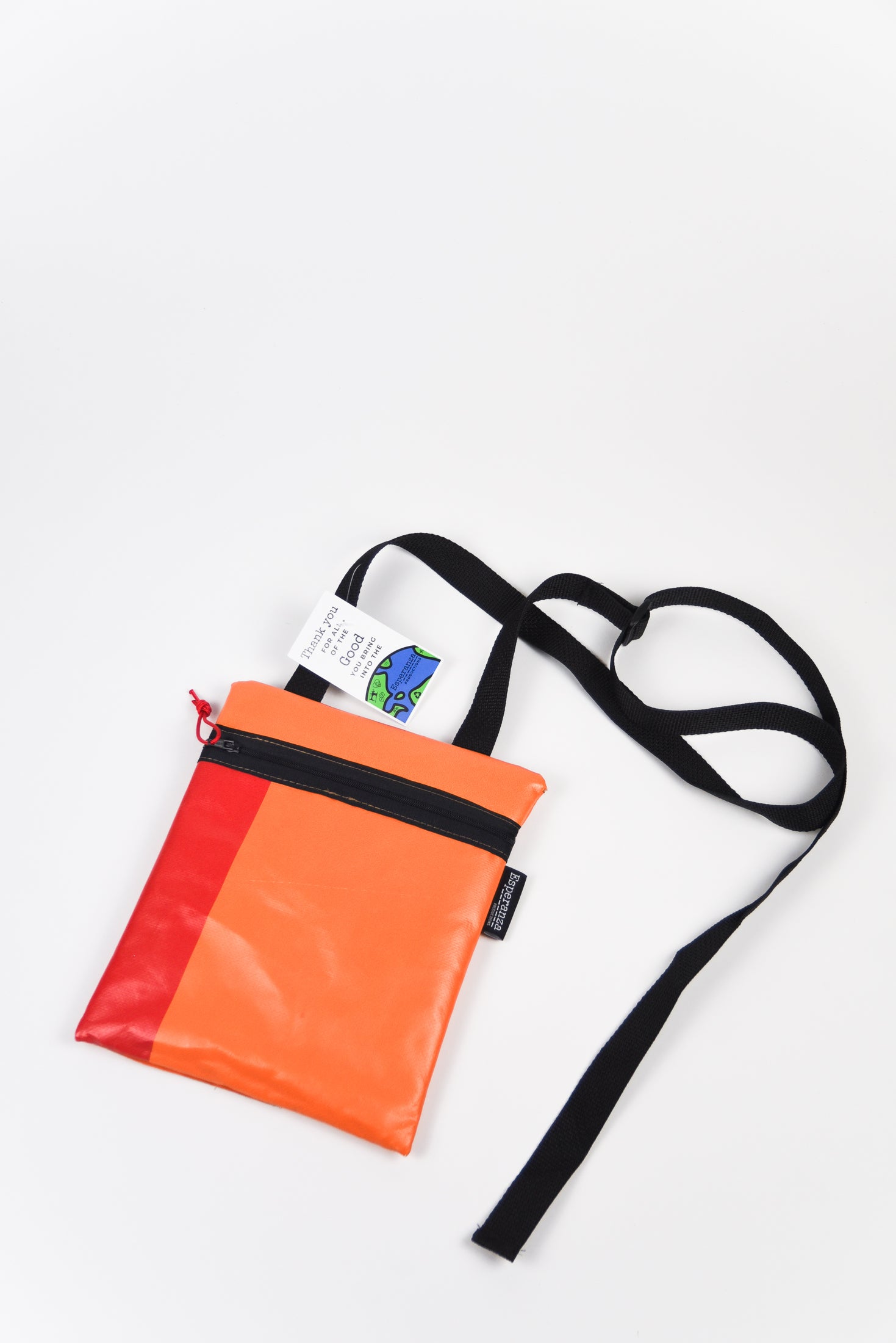 Repurposed Banner Sling Bag  - Vinyl