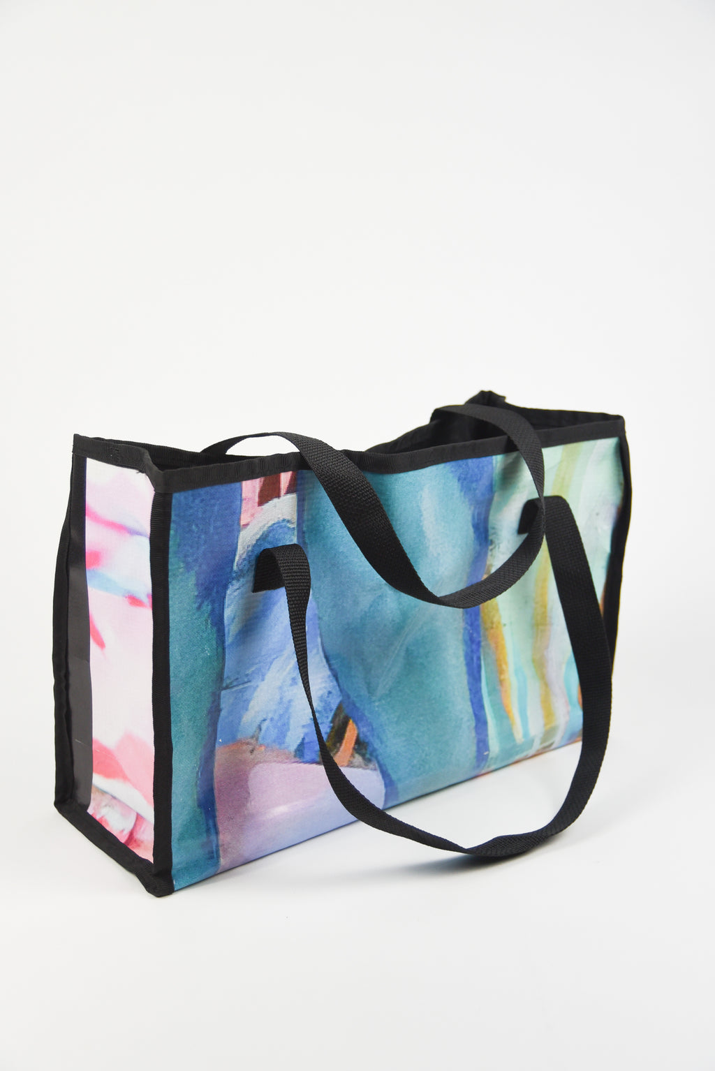 Repurposed Medium Banner Tote - Vinyl