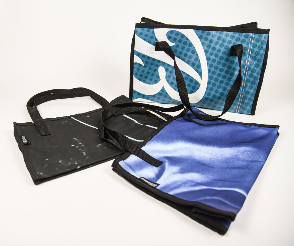 Repurposed Medium Banner Tote - Fabric