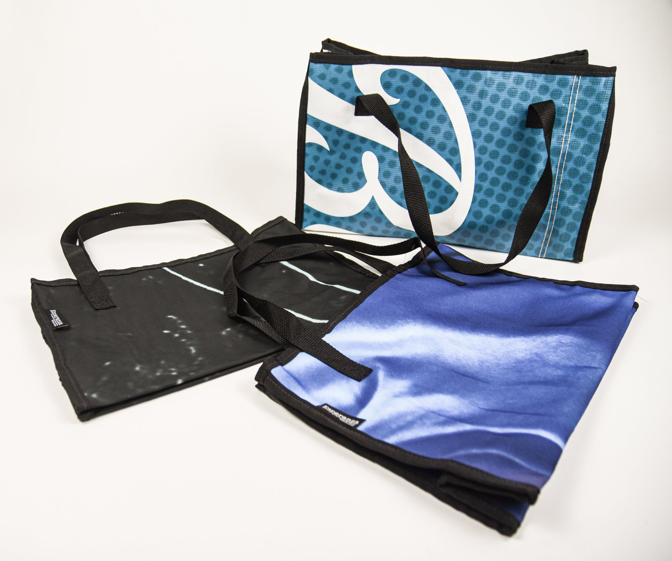 Repurposed Medium Banner Tote - Fabric