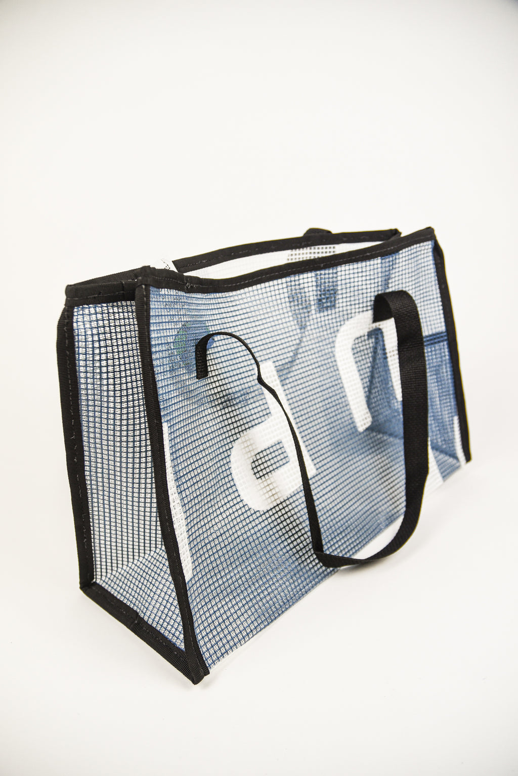 Repurposed Medium Banner Tote - Mesh