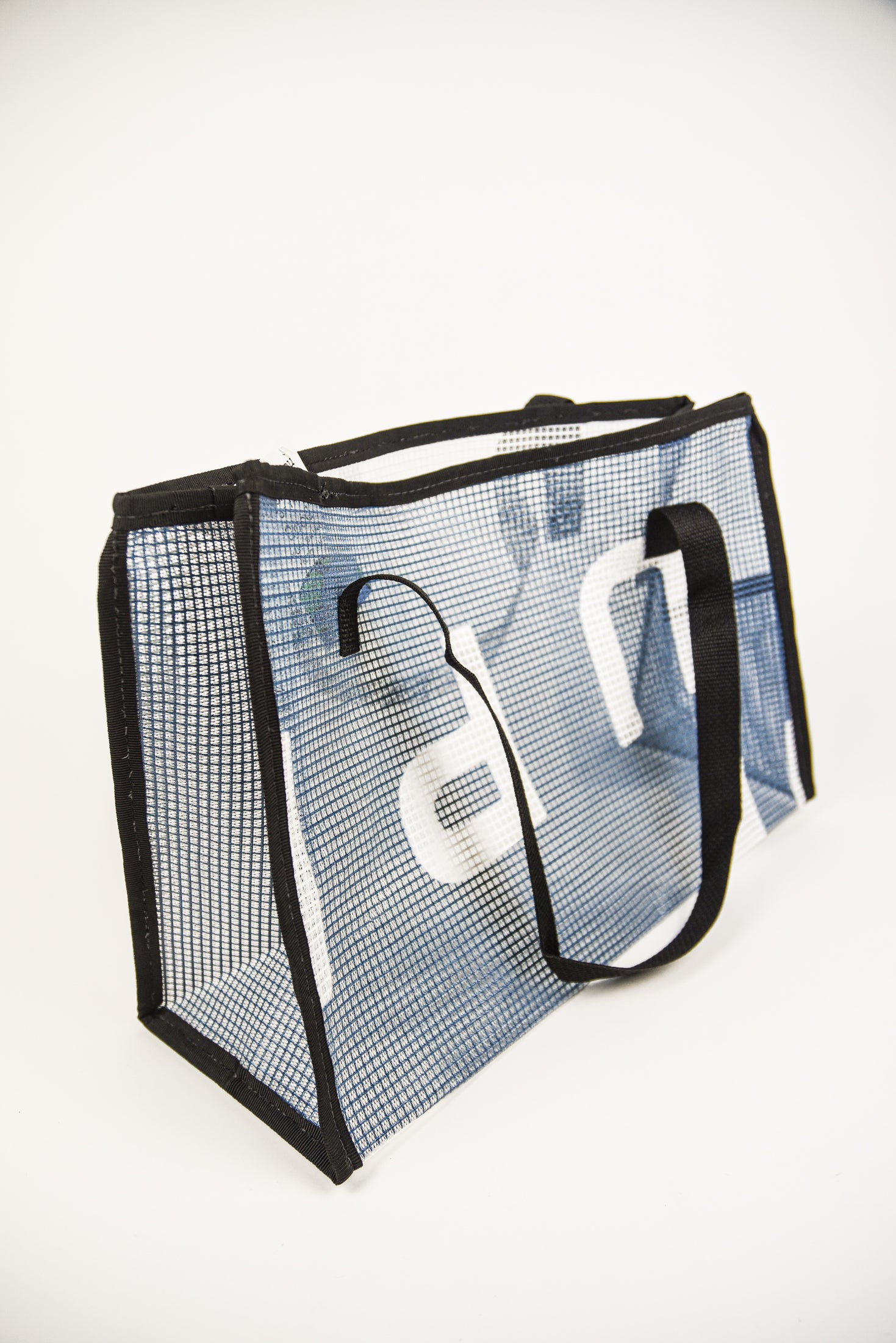 Repurposed Medium Banner Tote - Mesh