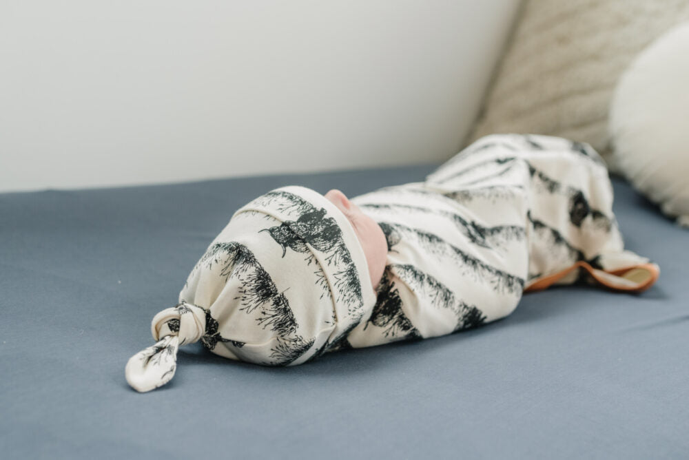 GOTS Certified Organic Cotton Hat - Highland Cow