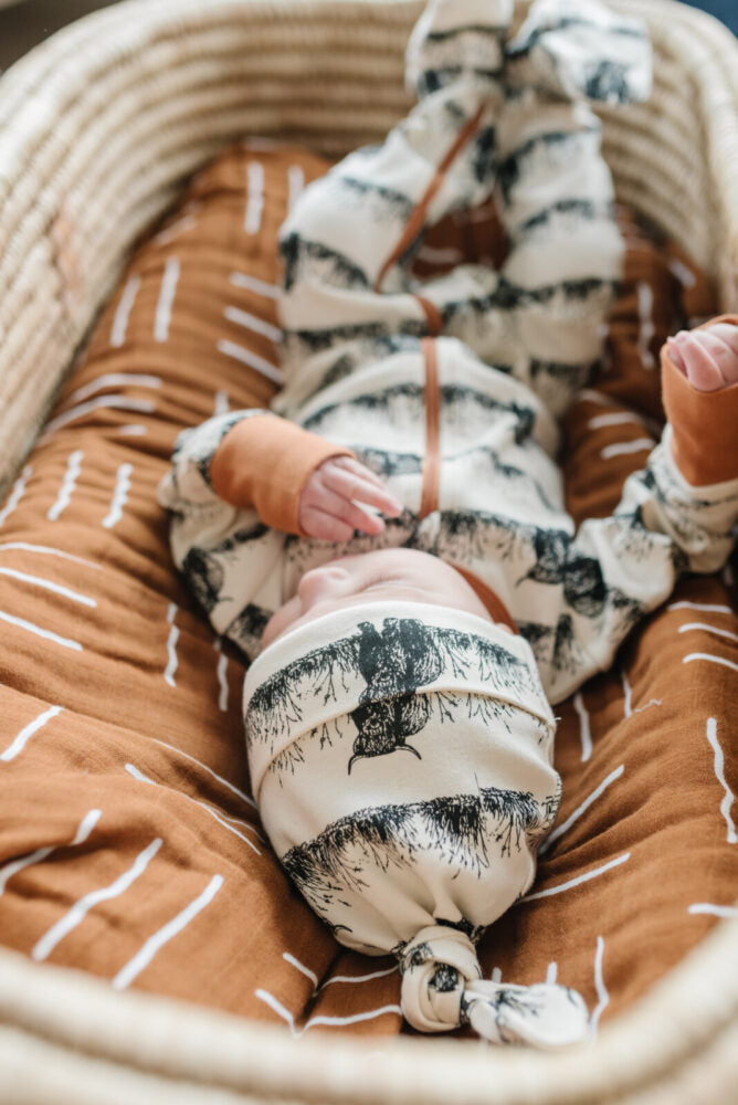 GOTS Certified Organic Cotton Hat - Highland Cow