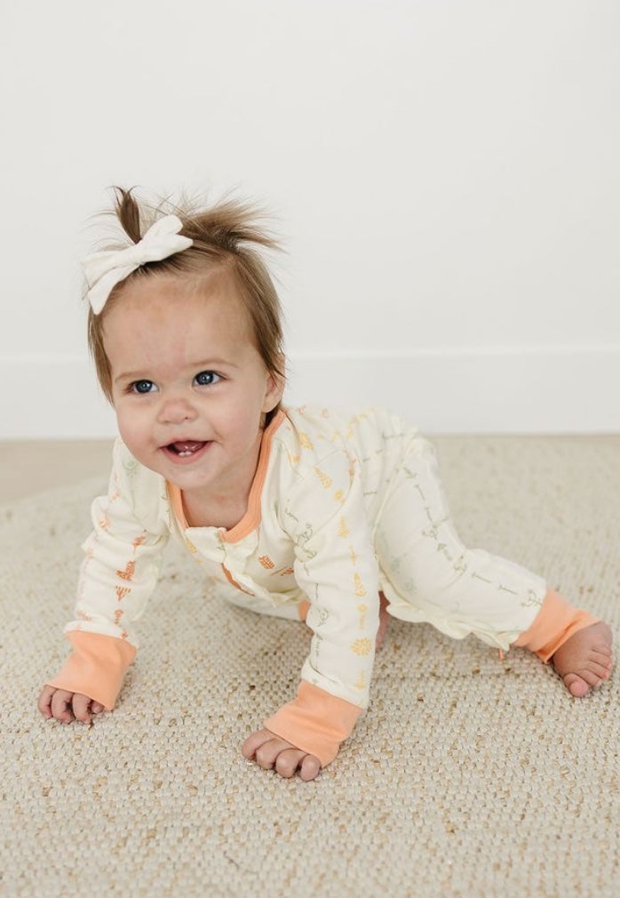 GOTS Certified Organic Cotton Zippy - Boho Floral