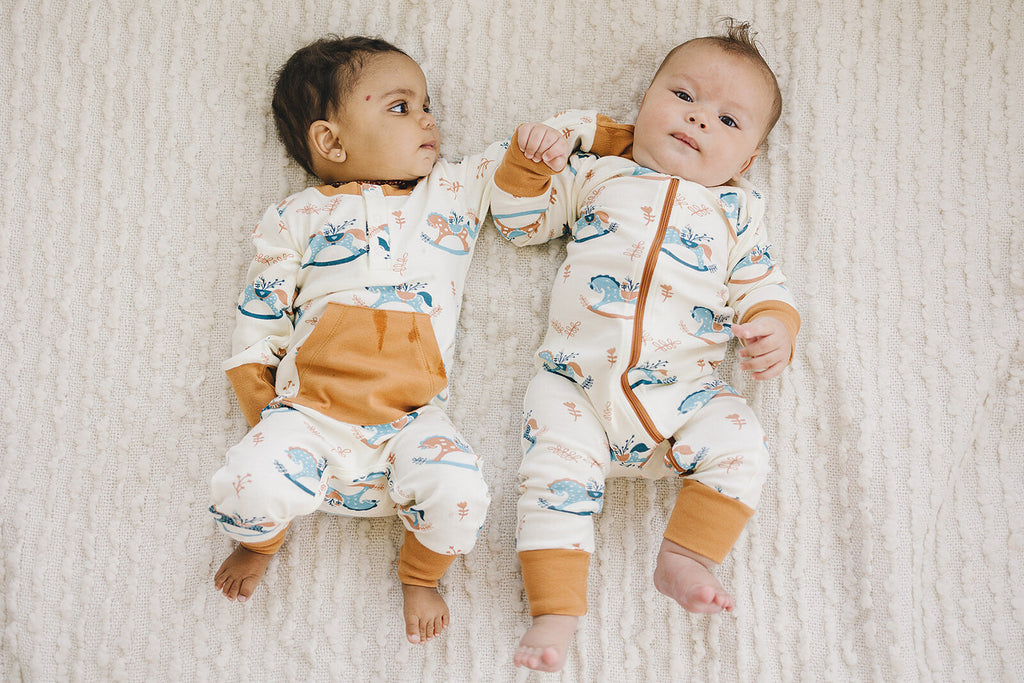 GOTS Certified Organic Cotton Zippy - Rocking Horse