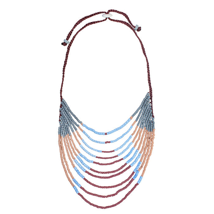 azonto recycled glass necklace