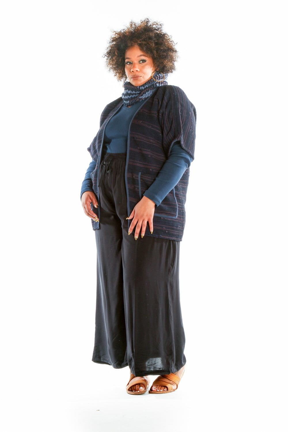 makara handwoven long jacket