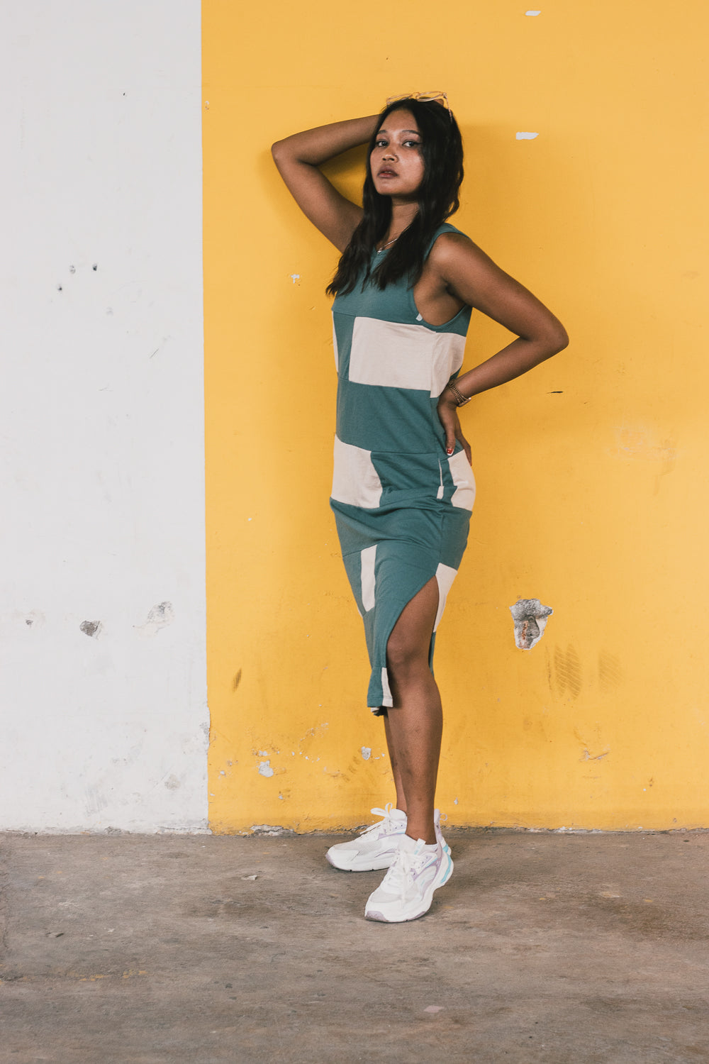 Anja Patchwork Tank Dress - KaTik