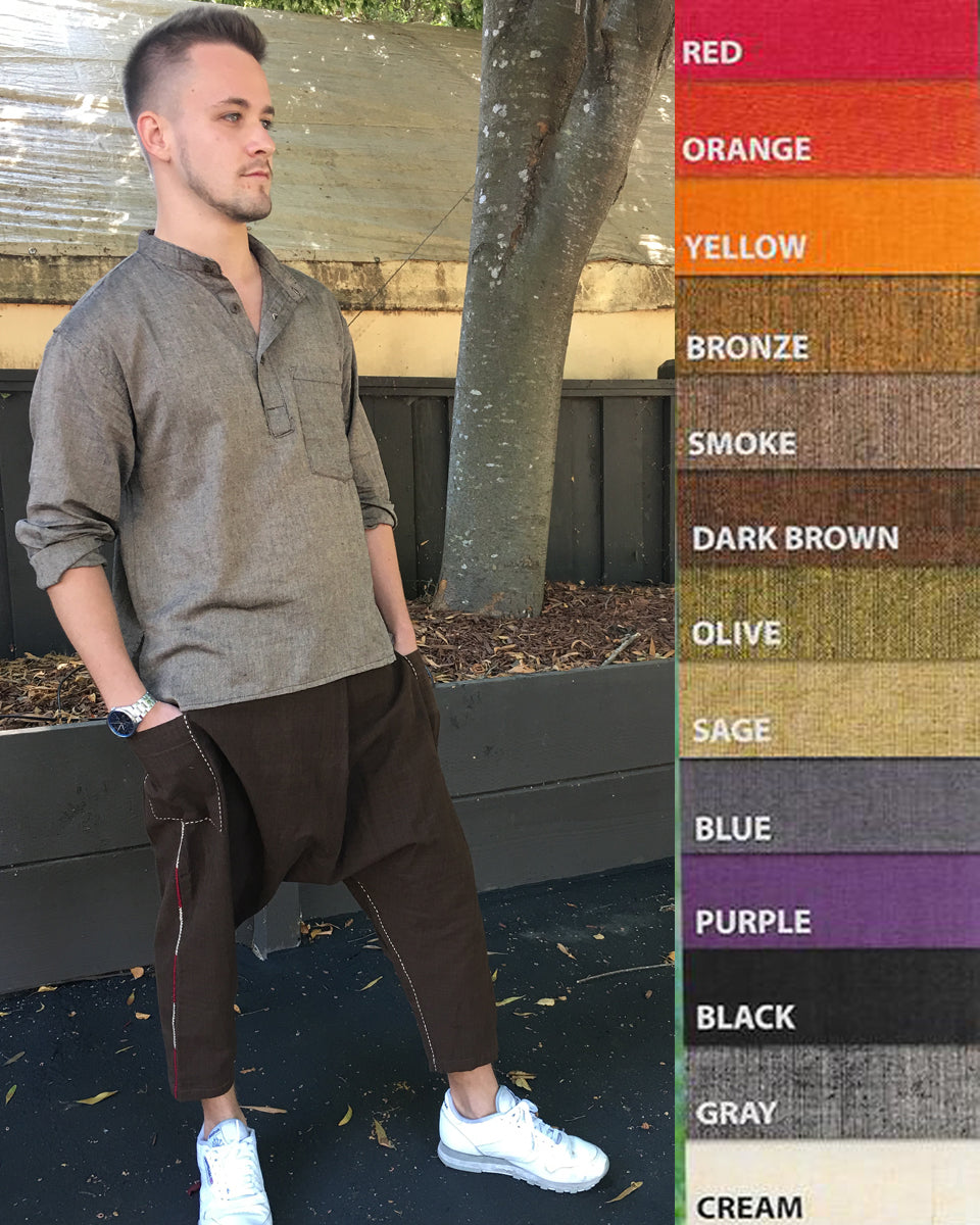 handwoven solid cotton kurta