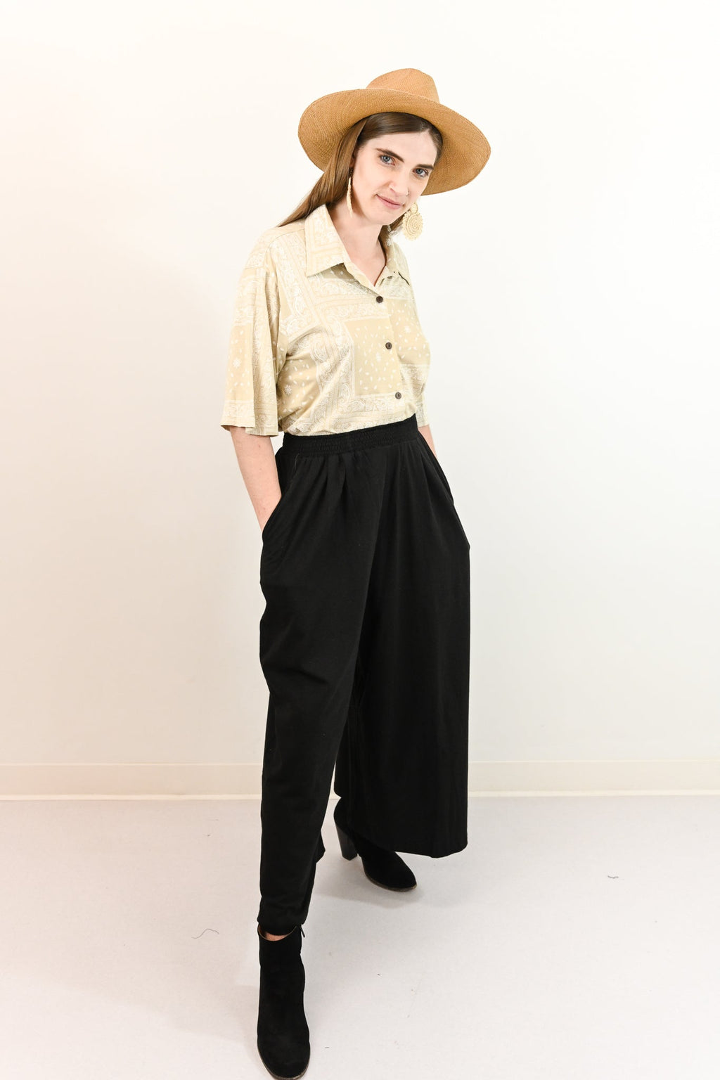 organic wide leg pants