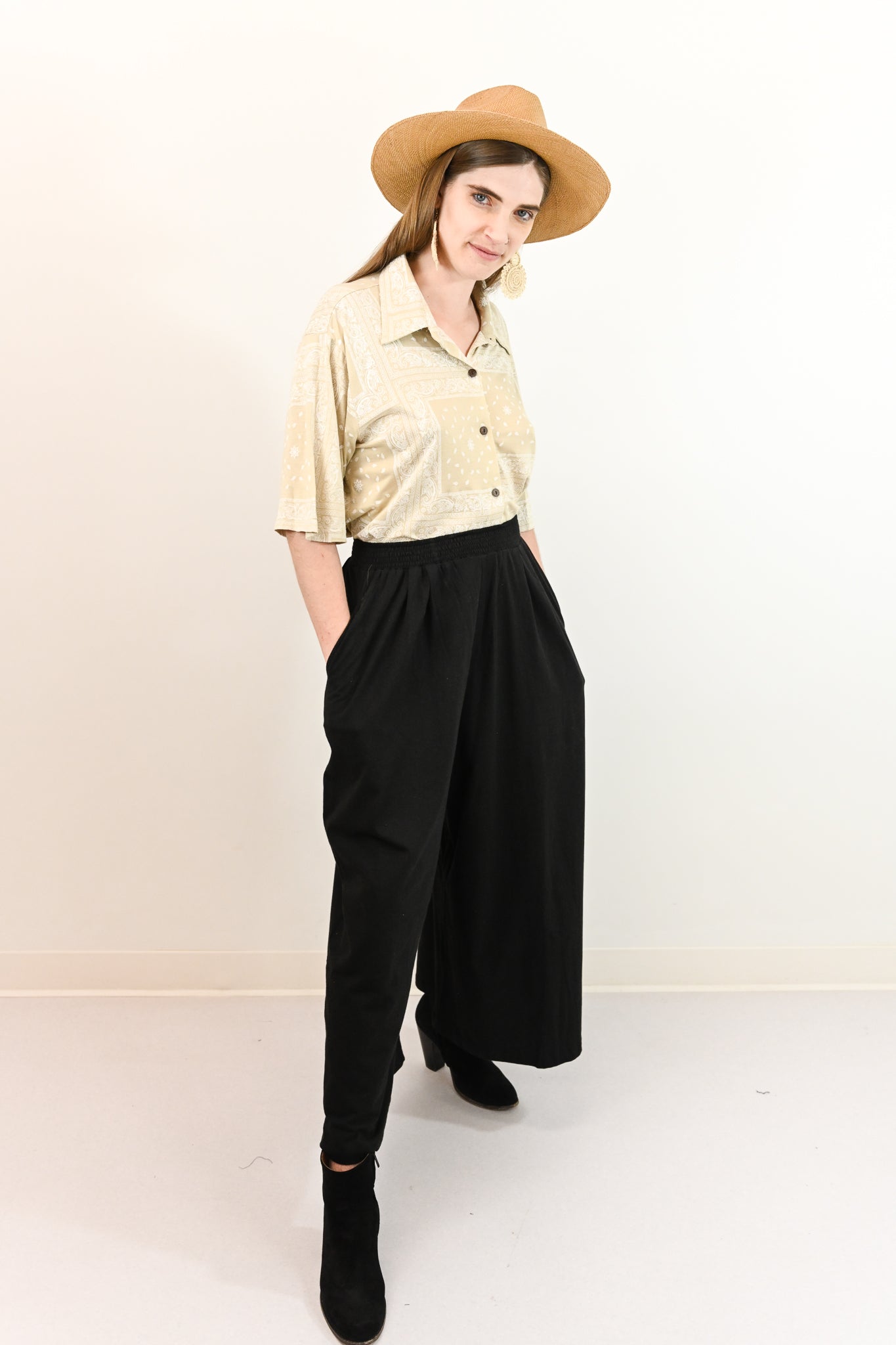 organic wide leg pants
