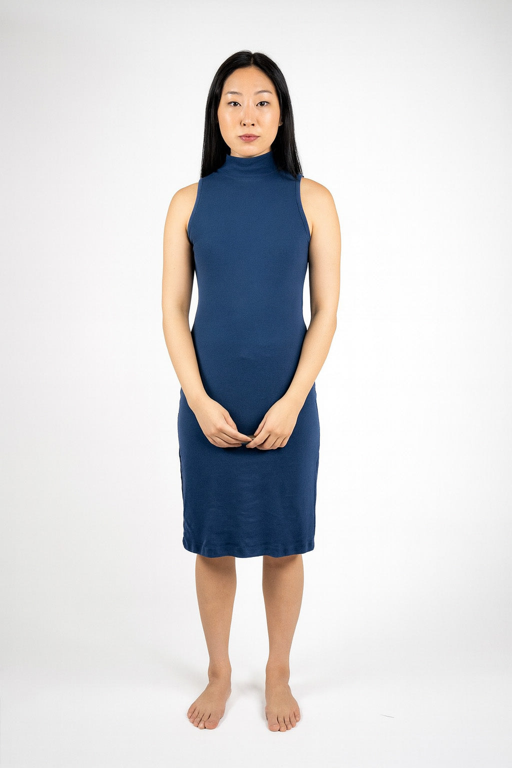 mock neck dress