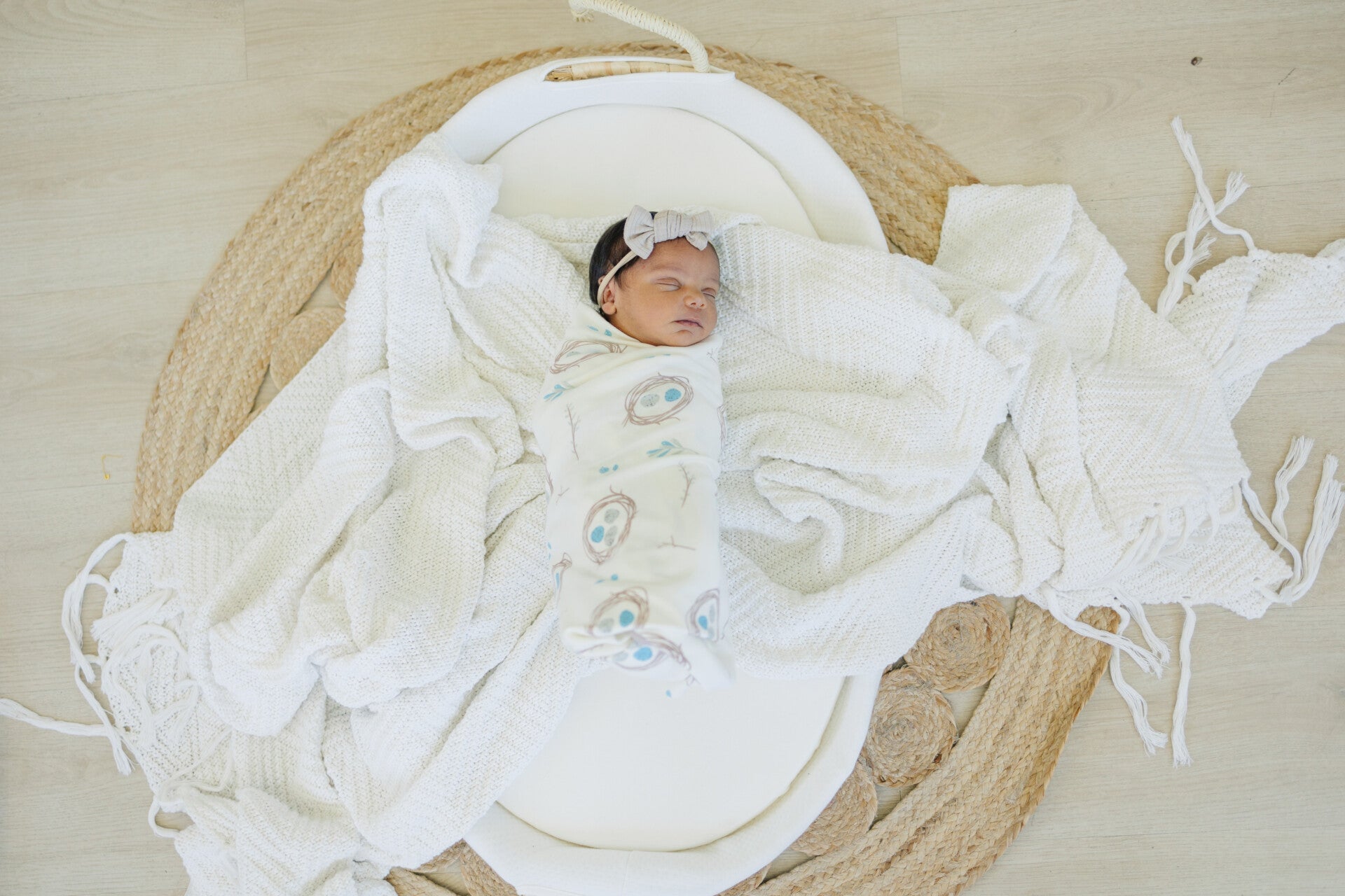 GOTS Certified Organic Cotton Blanket - Quail Nest