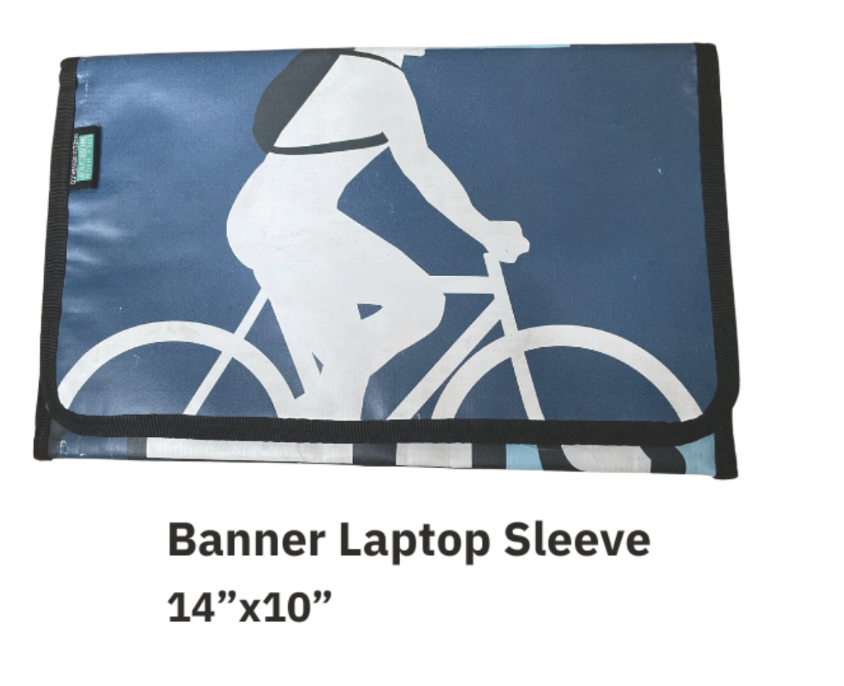 Repurposed Banner Laptop Sleeve - Vinyl