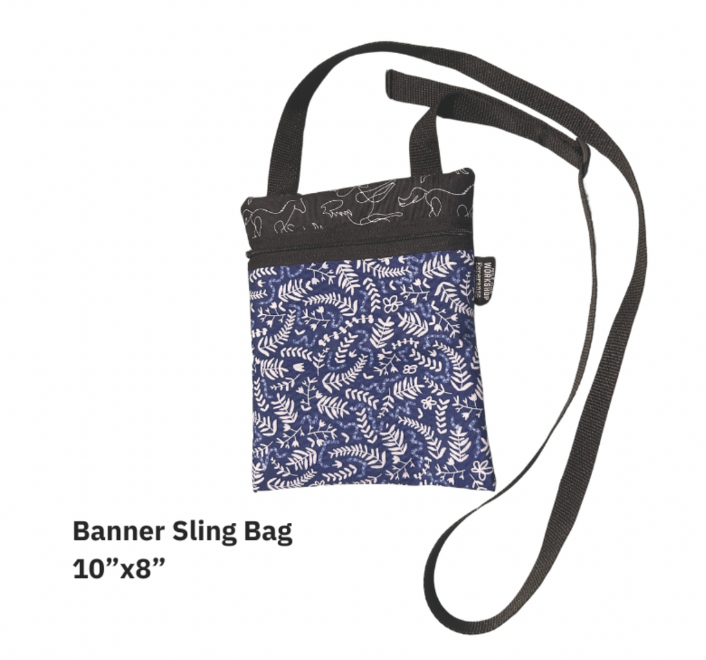 Repurposed Banner Sling Bag  - Vinyl