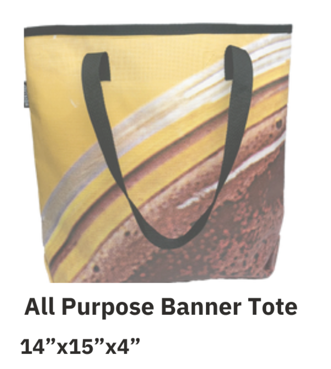 Repurposed All Purpose Banner Tote - Mesh