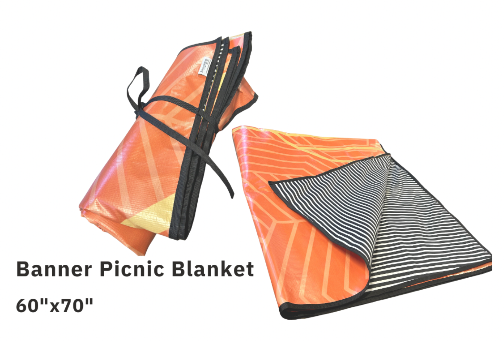 Repurposed Banner Picnic Blanket - Fabric