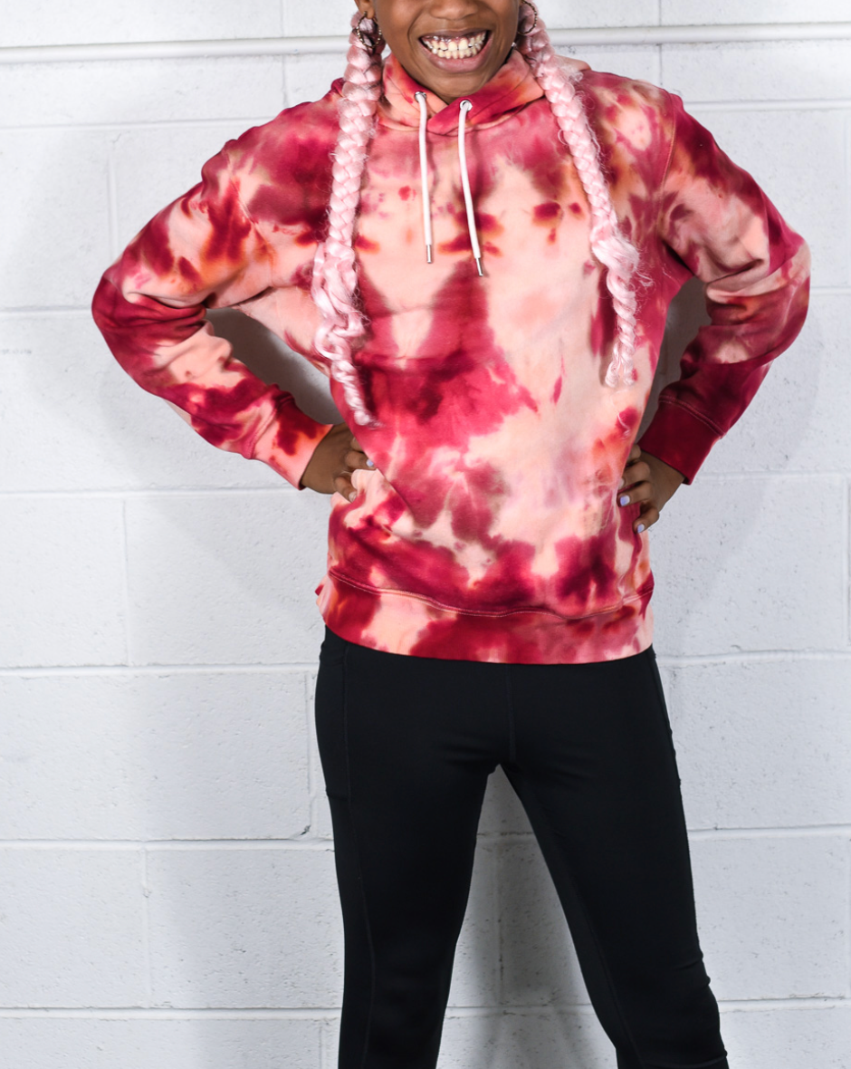 Femme Tie-Dyed Upcycled Hoodie